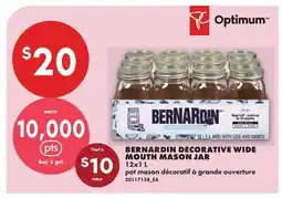 No Frills BERNARDIN DECORATIVE WIDE MOUTH MASON JAR offer