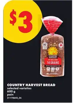 No Frills COUNTRY HARVEST BREAD offer