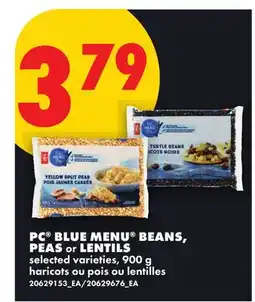No Frills PC BLUE MENU BEANS, PEAS OR LENTILS offer