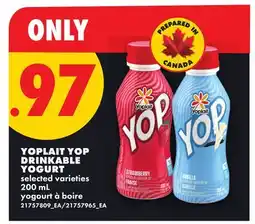 No Frills YOPLAIT YOP DRINKABLE YOGURT offer