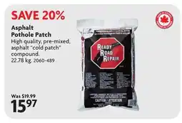 Home Hardware Asphalt Pothole Patch offer
