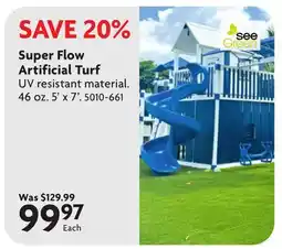Home Hardware Super Flow Artificial Turf offer