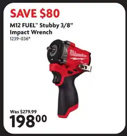 Home Hardware M12 FUEL Stubby 3/8 Impact Wrench offer