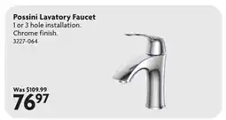 Home Hardware Possini Lavatory Faucet offer