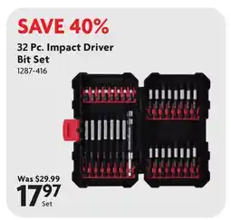 Home Hardware 32 Pc. Impact Driver Bit Set offer