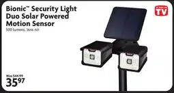Home Hardware Bionic Security Light Duo Solar Powered Motion Sensor offer