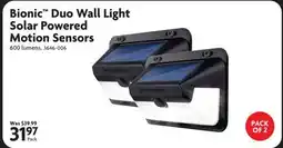 Home Hardware Bionic Duo Wall Light Solar Powered Motion Sensors offer