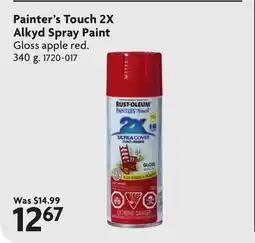 Home Hardware Painter's Touch 2X Alkyd Spray Paint offer