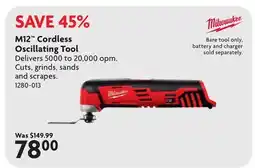 Home Hardware M12 Cordless Oscillating Tool offer