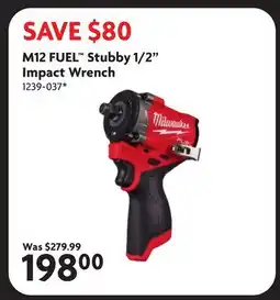 Home Hardware M12 FUEL Stubby 1/2 Impact Wrench offer
