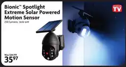 Home Hardware Bionic Spotlight Extreme Solar Powered Motion Sensor offer