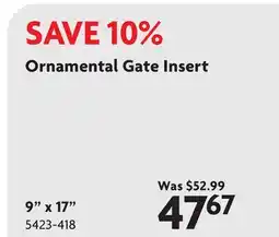 Home Hardware Ornamental Gate Insert offer