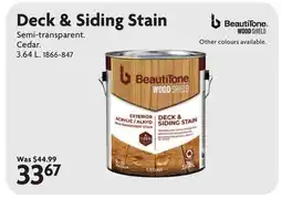 Home Hardware Deck & Siding Stain offer