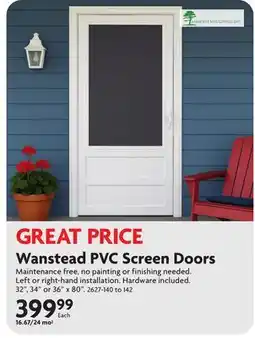Home Hardware Wanstead PVC Screen Doors offer