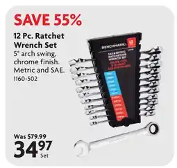 Home Hardware 12 Pc. Ratchet Wrench Set offer