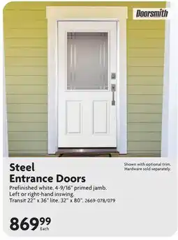 Home Hardware Steel Entrance Doors offer