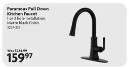 Home Hardware Paramous Pull Down Kitchen Faucet offer