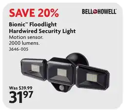 Home Hardware Bionic Floodlight Hardwired Security Light offer