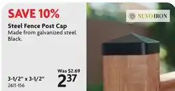 Home Hardware Steel Fence Post Cap offer