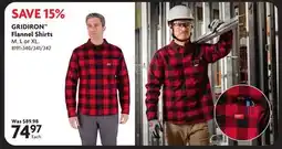 Home Hardware GRIDIRON Flannel Shirts offer