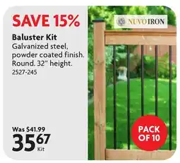 Home Hardware Baluster Kit offer
