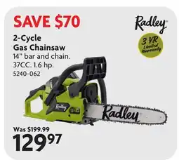 Home Hardware 2-Cycle Gas Chainsaw offer