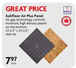 Home Hardware Subfloor Air Plus Panel offer
