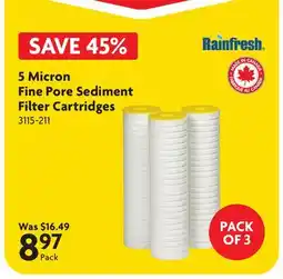 Home Hardware 5 Micron Fine Pore Sediment Filter Cartridges offer