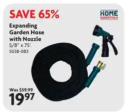 Home Hardware Expanding Garden Hose with Nozzle offer