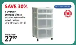 Home Hardware 4 Drawer Storage Chest offer