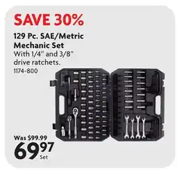 Home Hardware 129 Pc. SAE/Metric Mechanic Set offer