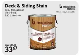 Home Hardware Deck & Siding Stain offer