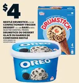 Valu-mart DRUMSTICK OU DESSERT GLACÉ, 4'S OU BARRES DE CONFISERIE NESTLÉ offer