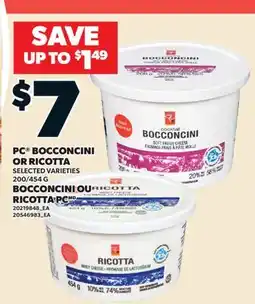 Valu-mart BOCCONCINI OU RICOTTA PC, 200/454 G offer