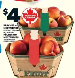 Valu-mart PÊCHES, 3 L OU NECTARINES, 2 L offer