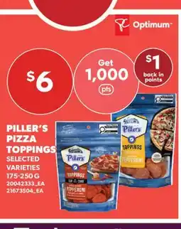 Valu-mart PILLER'S PIZZA TOPPINGS offer