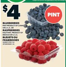 Valu-mart BLEUETS OU FRAMBOISES offer