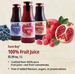 Farm Boy Farm Boy 100% Fruit Juice offer