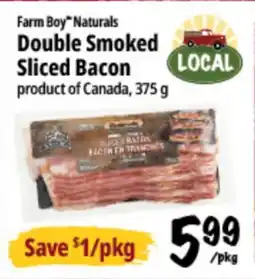 Farm Boy Farm Boy Naturals Double Smoked Sliced Bacon offer