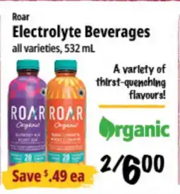 Farm Boy Roar Electrolyte Beverages offer