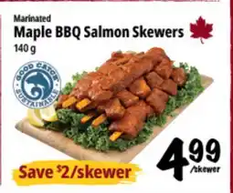 Farm Boy Marinated Maple BBQ Salmon Skewers offer