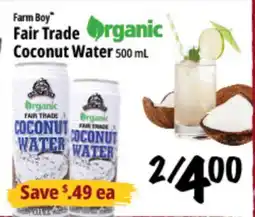 Farm Boy Farm Boy Fair Trade Organic Coconut Water offer