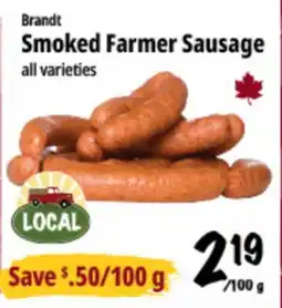 Farm Boy Brandt Smoked Farmer Sausage offer