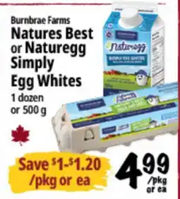 Farm Boy Burnbrae Farms Natures Best or Naturegg Naturegg Simply Egg Whites offer