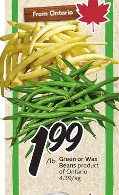 Sobeys Green or Wax Beans offer