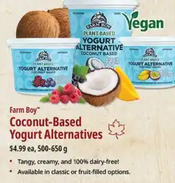 Farm Boy Farm Boy Coconut-Based Yogurt Alternatives offer