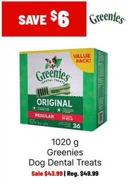 Ren’s Pets Depot Greenies Dog Dental Treats offer