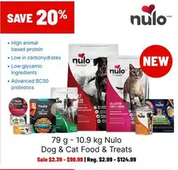 Ren’s Pets Depot Nulo Dog & Cat Food & Treats offer