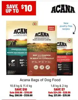 Ren’s Pets Depot Acana Bags of Dog Food offer