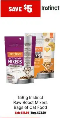 Ren’s Pets Depot Instinct Raw Boost Mixers Bags of Cat Food offer